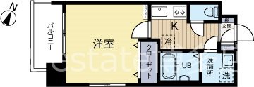 エンクレスト赤坂 1007号室 間取り