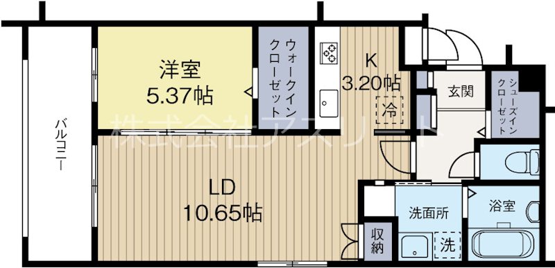 quador Contigo 高宮 402号室 間取り