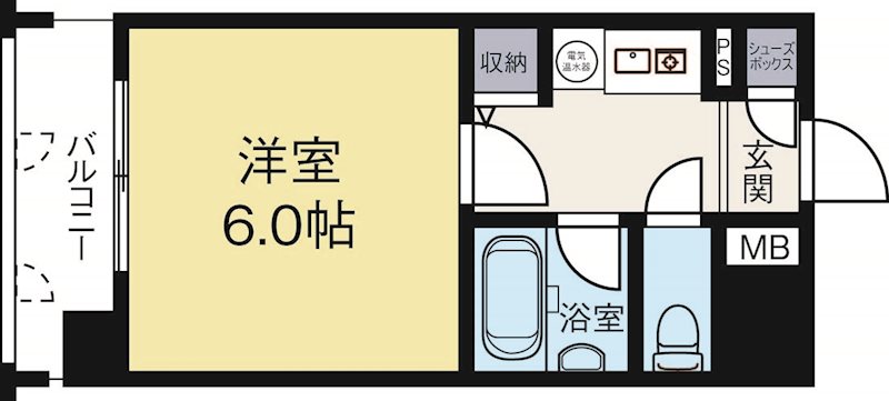 アーバンシティ天神南 304号室 間取り