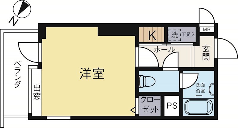 ピュアドーム博多アソシア 406号室 間取り