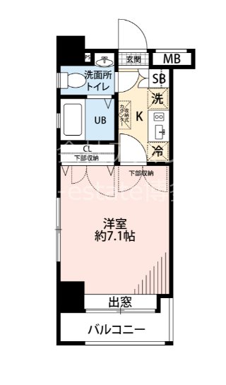ダイナコートエスタディオ大濠公園 601号室 間取り