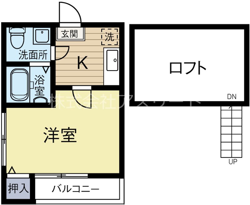 サニーサイド住吉 103号室 間取り