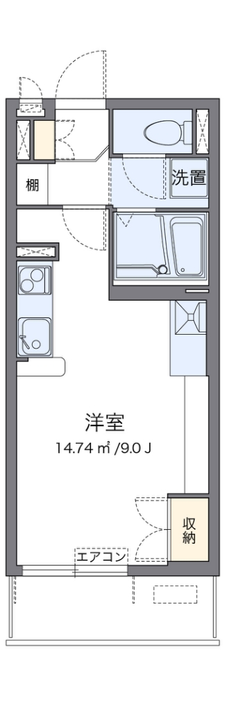 ミランダ山王 104号室 間取り