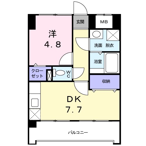 オ－レオ－ル 403号室 間取り
