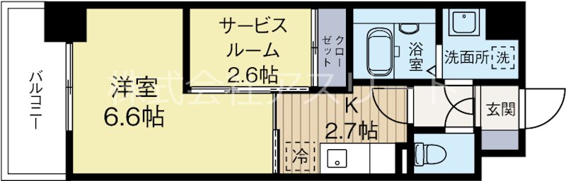 ネクスピア箱崎 502号室 間取り
