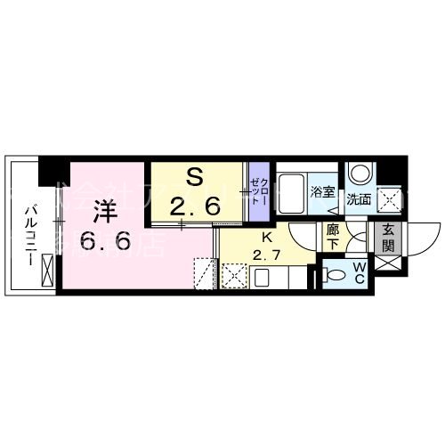 ネクスピア箱崎 502号室 間取り