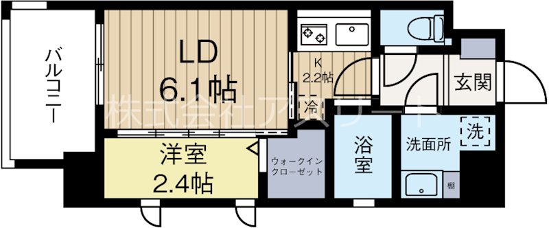 レジデンス百年橋リバーサイド 501号室 間取り
