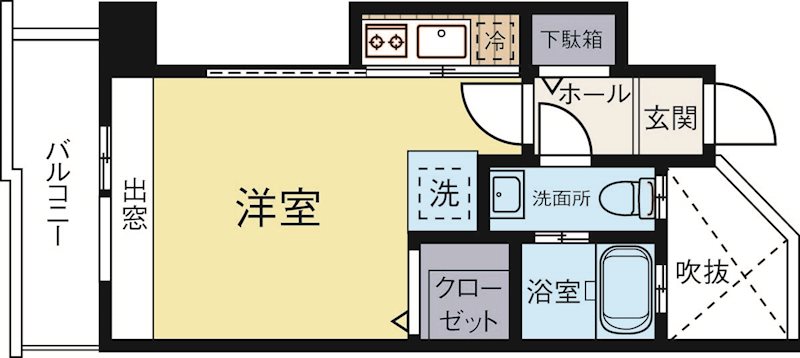 エステートモアウエストパーク 207号室 間取り