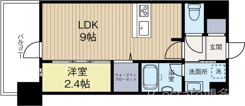 LANDIC Y138 206号室 間取り