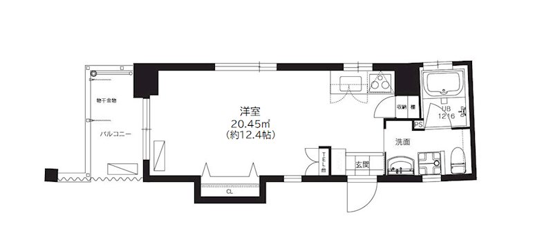 ニューガイア天神北 302号室 間取り