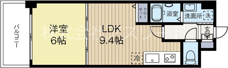 クレベール博多 902号室 間取り