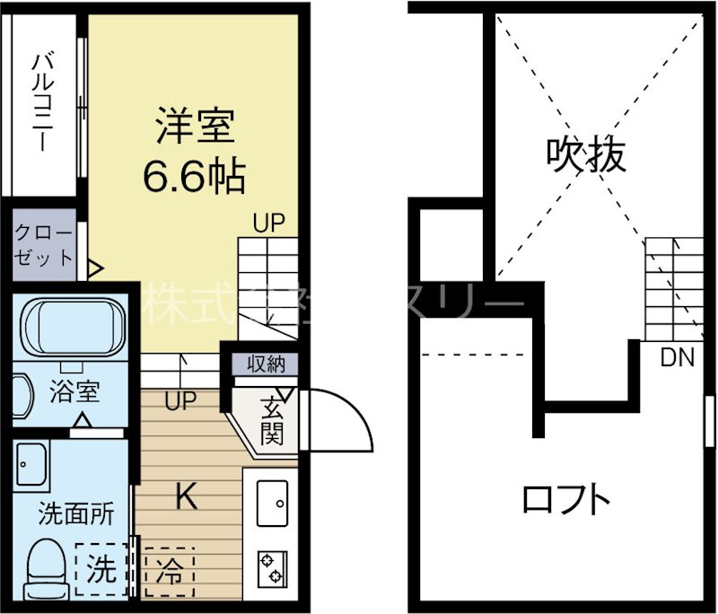 グランソレイユ竹下駅前 202号室 間取り