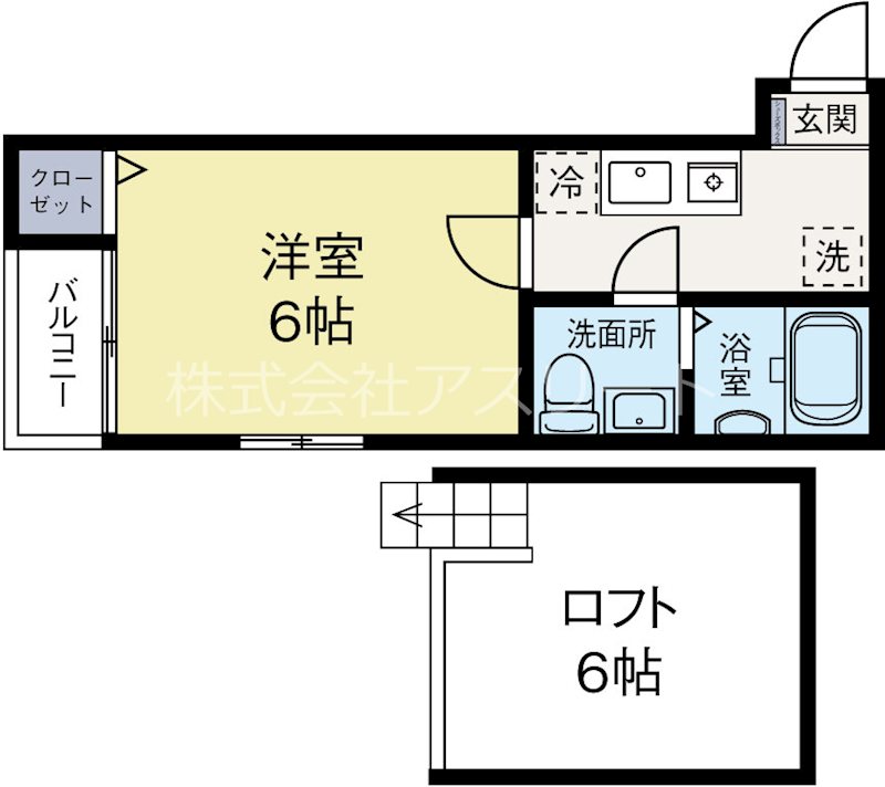 SUN住吉 101号室 間取り