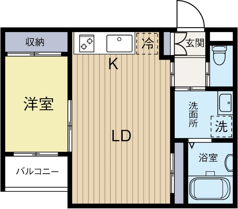 SMILEAX博多駅南 202号室 間取り