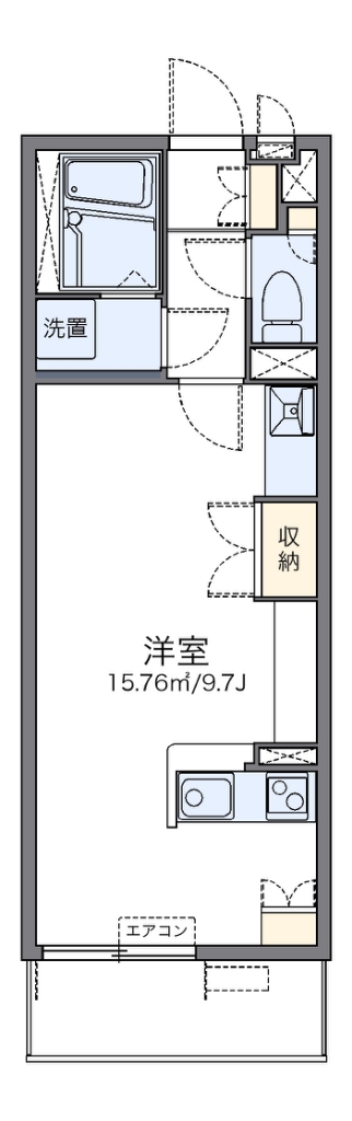 レオネクストラシュレ　博多Ⅱ 305号室 間取り