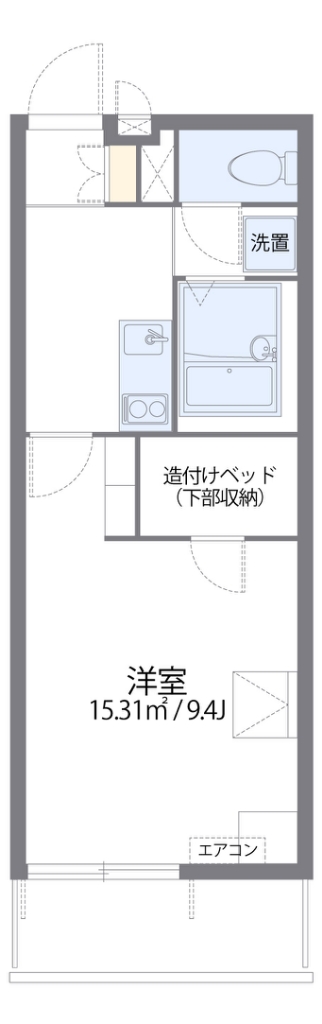 レオパレス博多豊Ⅱ 111号室 間取り
