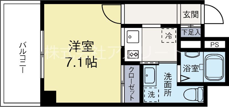 ルピナス高砂 201号室 間取り