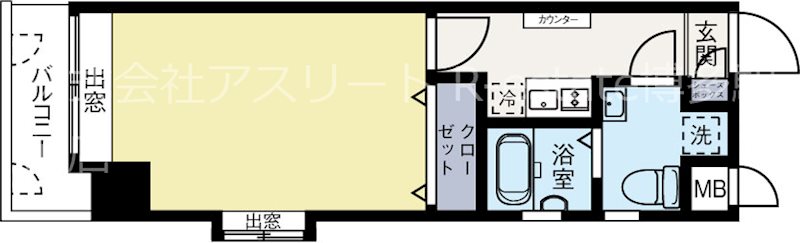 ダイナコートエスタディオレシェンテ 510号室 間取り