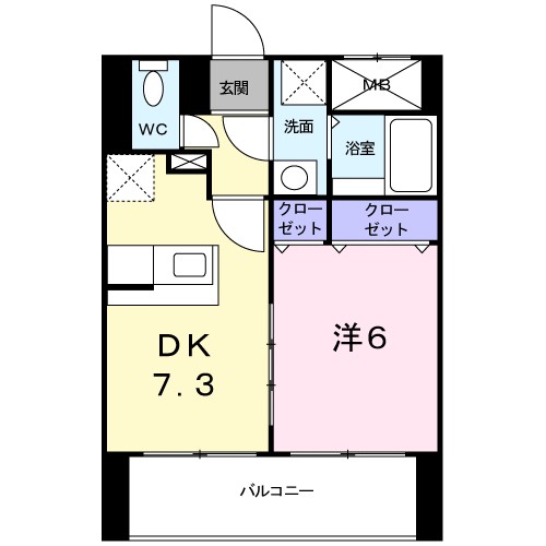 オ－レオ－ル 1104号室 間取り