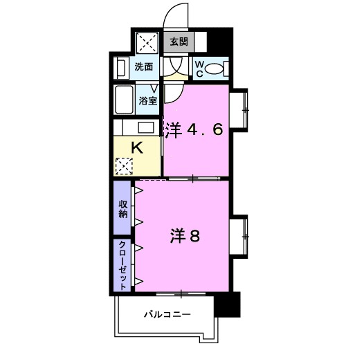 シャロームミキ 401号室 間取り