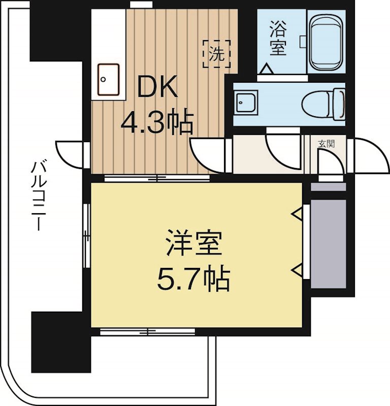 リファレンス祇園 705号室 間取り