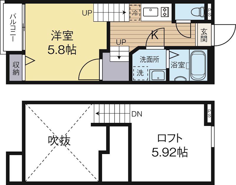 EFIL‐D3 202号室 間取り
