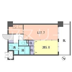 S-FORT福岡東 809号室 間取り