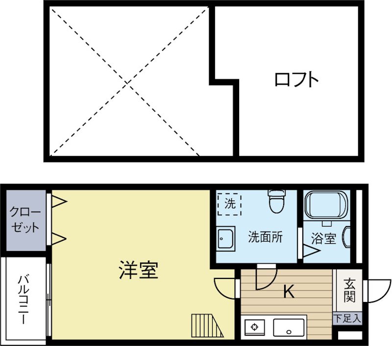 シキタトゥーリ2 102号室 間取り