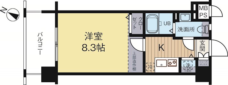 エンクレスト博多2 302号室 間取り