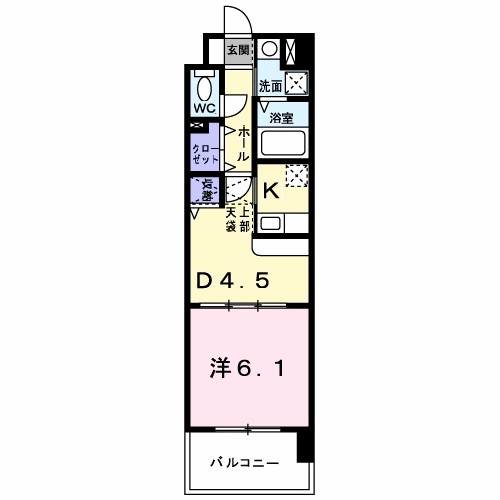 ルービアーレ 206号室 間取り
