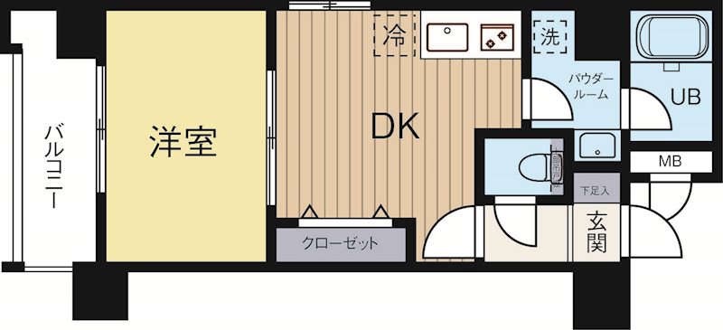 アクアシティ天神ノース 201号室 間取り