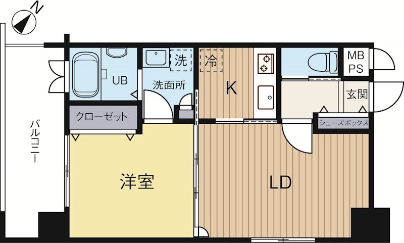 エンクレスト天神南2 204号室 間取り