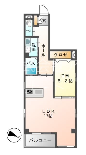 アーバンブルー藤 301号室 間取り