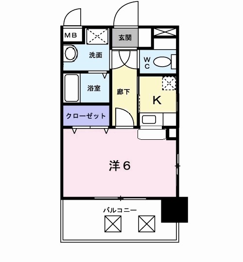 ハイネタウン箱崎 402号室 間取り