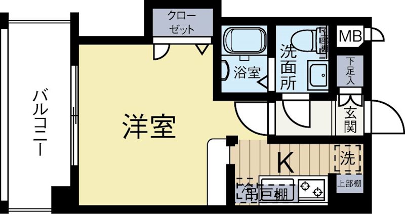ピュアドームステイツ博多 402号室 間取り