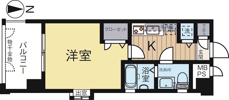 ピュアドームヴィサージュ西公園 503号室 間取り