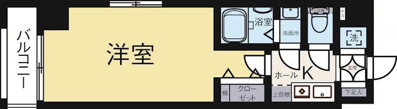 ピュアドームパラジオ博多 401号室 間取り