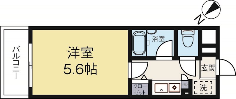 アーバンクルーザー高砂 603号室 間取り