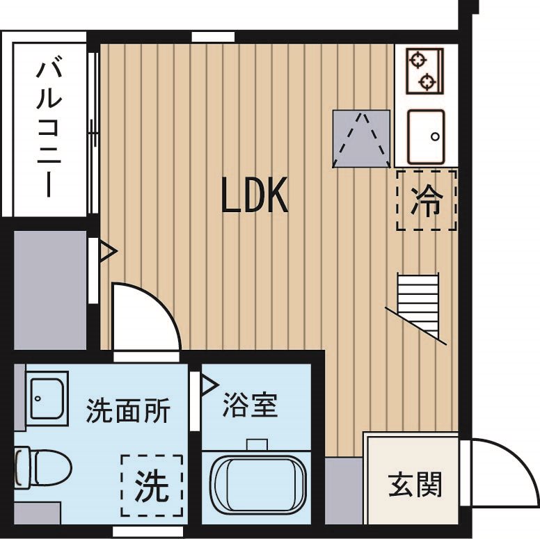 Lea吉塚 205号室 間取り