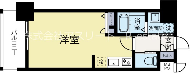 グランフォーレ平尾ステーションプラザ1 303号室 間取り