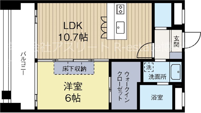 ラドゥーナビルディング 402号室 間取り
