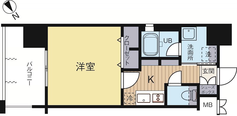 エンクレスト県庁前 305号室 間取り
