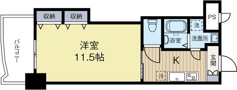 ロイヤル博多駅前 312号室 間取り