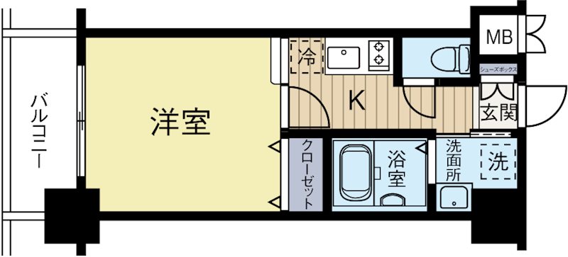 エンクレスト天神CLASS 602号室 間取り