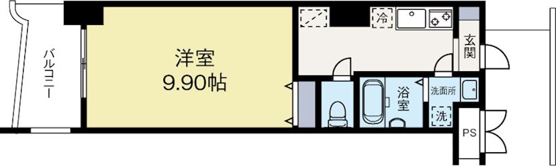 ロイヤルリバービュー143 709号室 間取り
