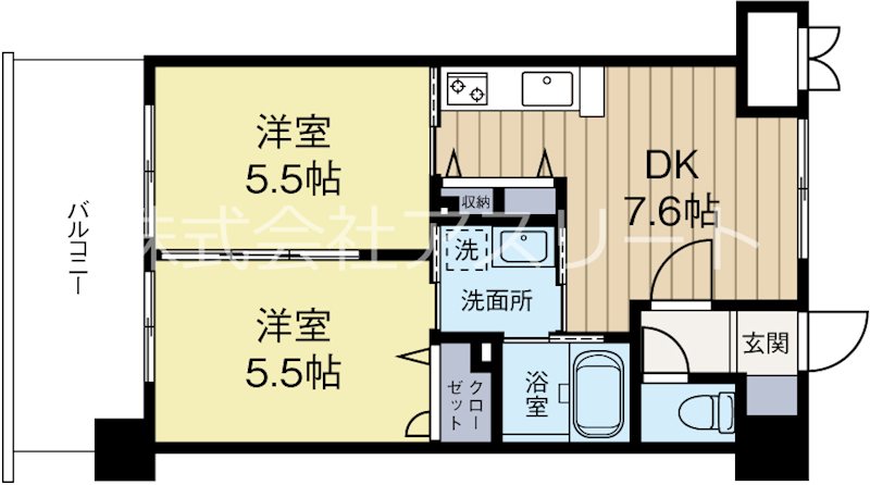 DUO　FEEL東福岡 203号室 間取り
