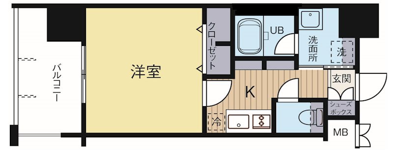エンクレスト県庁前 302号室 間取り