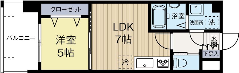 No87　マリアージュステーション 418号室 間取り