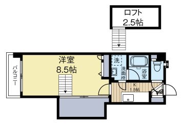 アクタス博多ステーションタワー 302号室 間取り