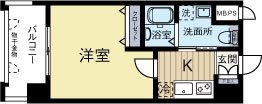 ピュアドームティアラ大手門 303号室 間取り